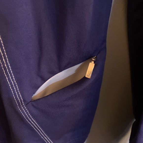 Jockey light sporty zippered jacket. Size S. Blue/white. EUC - Picture 8 of 8